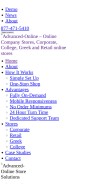 How advanced-online.com looks like on a mobile device such as an iPhone.