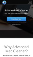 How advancedmactuner.com looks like on a mobile device such as an iPhone.