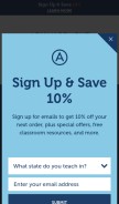 How advancementcourses.com looks like on a mobile device such as an iPhone.