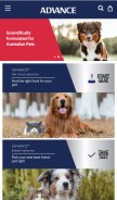 How advancepet.com.au looks like on a mobile device such as an iPhone.