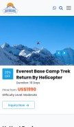 How adventurewhitemountain.com looks like on a mobile device such as an iPhone.