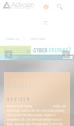 How advisen.com looks like on a mobile device such as an iPhone.