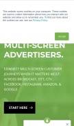 How advocado.media looks like on a mobile device such as an iPhone.