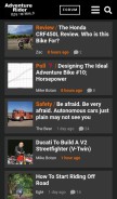 How advrider.com looks like on a mobile device such as an iPhone.