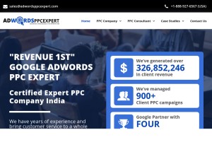 How adwordsppcexpert.com looks like on a tablet such as an iPad.