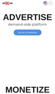 How adxad.com looks like on a mobile device such as an iPhone.