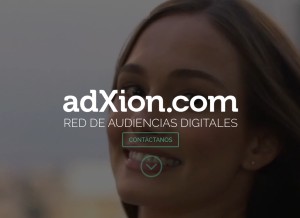 How adxion.com looks like on a tablet such as an iPad.