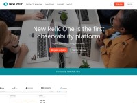 Desktop screenshot for newrelic.com