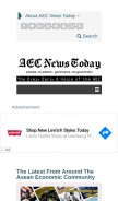 How aecnewstoday.com looks like on a mobile device such as an iPhone.