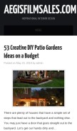 How aegisfilmsales.com looks like on a mobile device such as an iPhone.