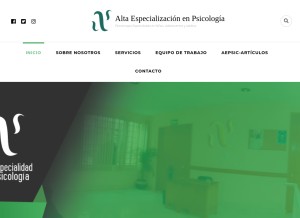How aepsic.com looks like on a tablet such as an iPad.