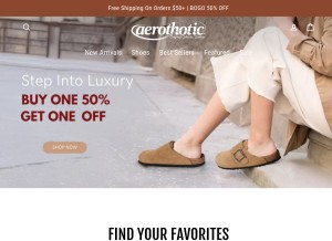 How aerothotic.com looks like on a tablet such as an iPad.