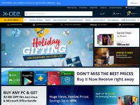 Desktop screenshot for xcite.com