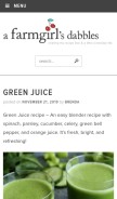 How afarmgirlsdabbles.com looks like on a mobile device such as an iPhone.