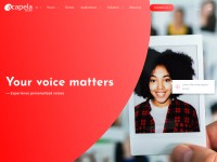 Desktop screenshot for acapela-group.com