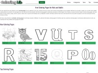 Desktop screenshot for coloringlib.com