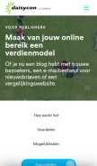 How affiliateprogramma.eu looks like on a mobile device such as an iPhone.