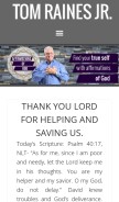 How affirmationsofgod.com looks like on a mobile device such as an iPhone.