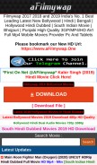 How afilmywap.today looks like on a mobile device such as an iPhone.