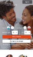 How africandate.com looks like on a mobile device such as an iPhone.
