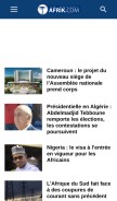 How afrik.com looks like on a mobile device such as an iPhone.
