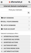 How aftermarket.pl looks like on a mobile device such as an iPhone.