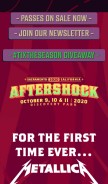 How aftershockfestival.com looks like on a mobile device such as an iPhone.