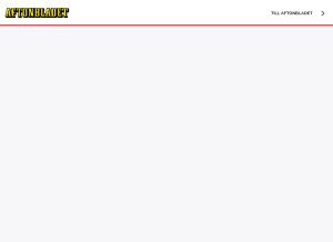 How aftonbladet.se looks like on a tablet such as an iPad.