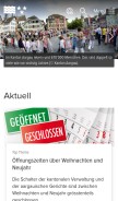 How ag.ch looks like on a mobile device such as an iPhone.