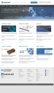 How aga-cad.com looks like on a mobile device such as an iPhone.