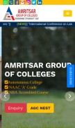 How agcamritsar.in looks like on a mobile device such as an iPhone.