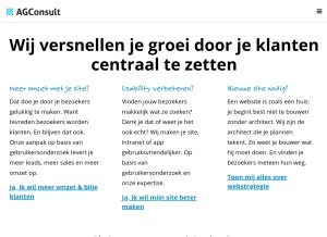 How agconsult.com looks like on a tablet such as an iPad.