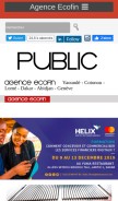 How agenceecofin.com looks like on a mobile device such as an iPhone.