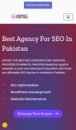 How agencyforseo.com looks like on a mobile device such as an iPhone.