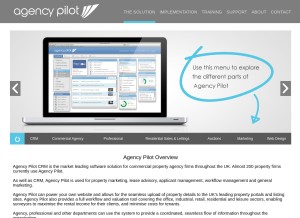How agencypilot.com looks like on a tablet such as an iPad.