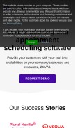 How agendize.com looks like on a mobile device such as an iPhone.