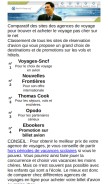 How agent-de-voyage.com looks like on a mobile device such as an iPhone.