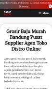 How ageragrosirdistro.com looks like on a mobile device such as an iPhone.