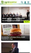 How agrarszektor.hu looks like on a mobile device such as an iPhone.