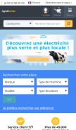 How agriconomie.com looks like on a mobile device such as an iPhone.