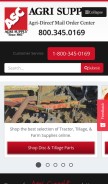 How agrisupply.com looks like on a mobile device such as an iPhone.