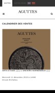 How aguttes.com looks like on a mobile device such as an iPhone.