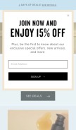 How ahava.com looks like on a mobile device such as an iPhone.