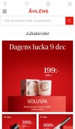 How ahlens.se looks like on a mobile device such as an iPhone.