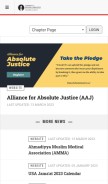 How ahmadiyya.us looks like on a mobile device such as an iPhone.