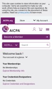How aicpa.org looks like on a mobile device such as an iPhone.