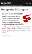 How aidedd.org looks like on a mobile device such as an iPhone.