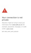 How aihs.ac.in looks like on a mobile device such as an iPhone.