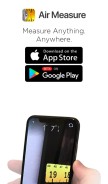 How air-measure.com looks like on a mobile device such as an iPhone.