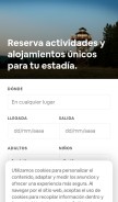 How airbnb.cl looks like on a mobile device such as an iPhone.